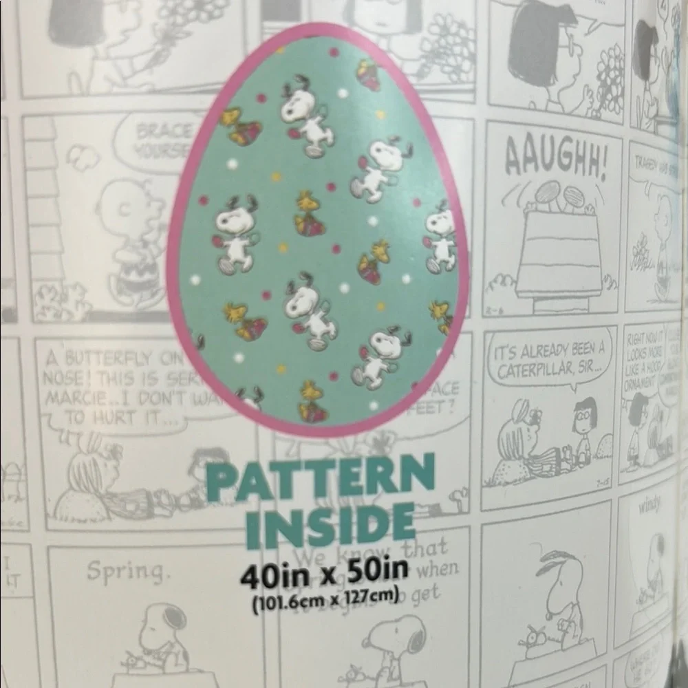 Peanuts Snoopy Pet Blanket 40”x50” soft and cozy cute Easter design NWT!